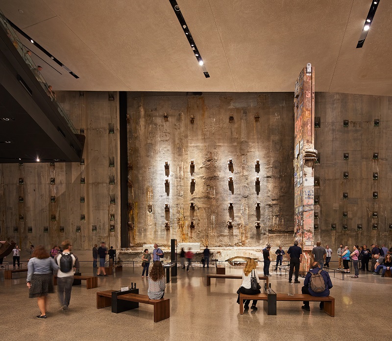 The wall that was retained at the new World Trade Centre site