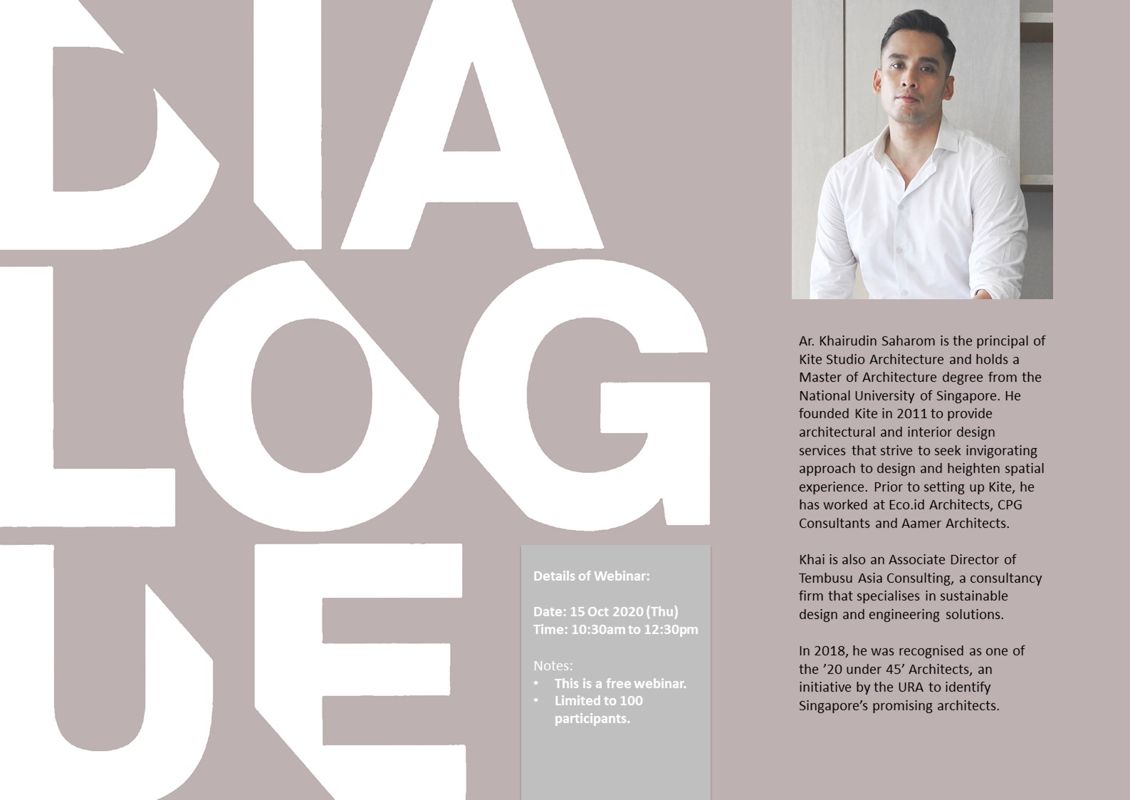 Dialogue with Khai Saharom